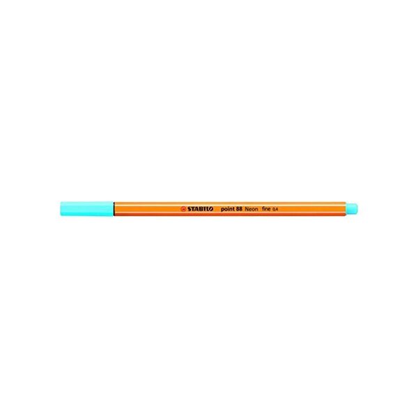 Stylo-feutre POINT 88 Pointe Fine 0 4 mm Bleu fluo STABILO