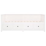 vidaXL Lit de jour sans matelas blanc 80x200 cm bois de pin massif