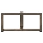 vidaXL Pieds de table basse en T  2 pièces  noir  60 x 25 x (30-31) cm  acier