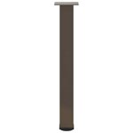 vidaXL Pieds de table console 4 pièces Acier naturel 72-74 cm Acier