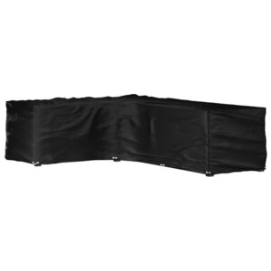 vidaXL Housse de salon de jardin en forme de L 18 œillets 220x285x80cm