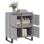vidaXL Buffet Sonoma gris 60x35x70 cm Bois d'ingénierie