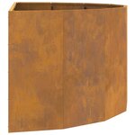 vidaXL Jardinière Rouillé 120 x 60 x 50 cm