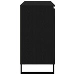 vidaXL Buffet Chêne noir 101.5 x 35 x 70 cm Bois d'ingénierie