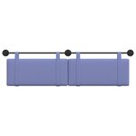 vidaXL Tête de lit suspendue Bleu denim Tissu