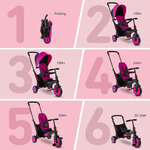 Tricycle Evolutif Pliable STR3 Rose