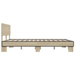 vidaXL Cadre de lit sans matelas chêne sonoma 150x200 cm