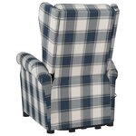 Vidaxl fauteuil de massage bleu tissu