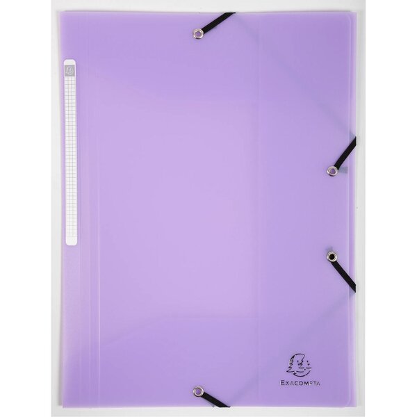 Chemise À Élastiques 3 Rabats Polypropylène Chromaline Pastel - A4 - Mauve - X 25 - Exacompta