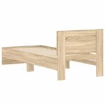 vidaXL Cadre de lit sans matelas avec tête de lit 90x200 cm