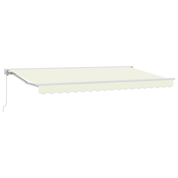vidaXL Auvent Rétractable Crème 350x200 cm