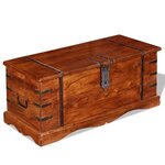 vidaXL Coffre de rangement Bois massif