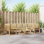vidaXL Ensemble de canapés d'extérieur 6 Pièces