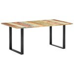 vidaXL Table à manger 180x90x76 cm Bois de récupération massif