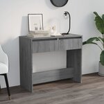 vidaXL Table console sonoma gris 89x41x76 5 cm bois d'ingénierie