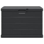 vidaXL Boîte de Rangement de Jardin Anthracite 77.5 x 54.5 x 53 cm