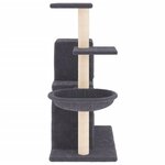 vidaXL Arbre à chat avec griffoirs en sisal Gris foncé 83 cm