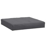 vidaXL Coussin de palette anthracite mélangé 60x60x9 5 cm tissu
