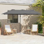 vidaXL Parasol cantilever de jardin Anthracite 372 x 198 x 253 cm