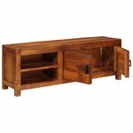 vidaXL Meuble TV Marron 110 x 30 x 40 cm bois de manguier massif