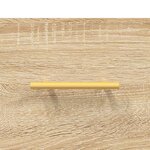 vidaXL Buffet haut Chêne sonoma 69 5x34x180 cm Bois d'ingénierie