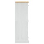 vidaXL Garde-robe avec 2 portes Gamme Corona pin mexicain Blanc