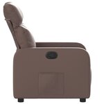 vidaXL Fauteuil inclinable Marron Similicuir