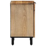 vidaXL Armoire salle de bain marron 38x33 5x58 cm bois massif manguier