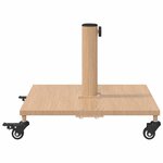 vidaXL Socles de parasol d'extérieur Bois clair 45 x 45 x 31.5 cm