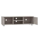 vidaXL Meuble TV Gris béton 140x40 5x35 cm Bois d'ingénierie