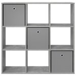 vidaXL Buffet Gris béton 102 x 31 x 99 5 cm