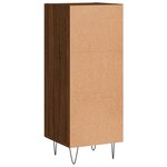 vidaXL Buffet Chêne marron 34 5x34x90 cm Bois d'ingénierie