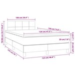 vidaXL Sommier à lattes de lit avec matelas vert foncé 120x190 cm