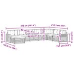 vidaXL Ensemble de canapés d'extérieur 8 Pièces Naturel et Beige
