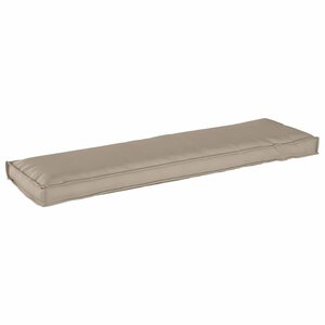 vidaXL Coussin pour banc de palette Taupe 140 x 40 x 8 cm Tissu Oxford