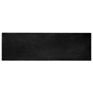 vidaXL Tapis en Fourrure Synthétique de Lapin Noir 80 x 250 cm