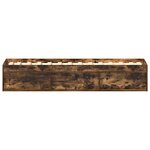 vidaXL Cadre de lit sans matelas chêne fumé 90x200 cm