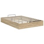 vidaXL Cadre de lit ottoman Chêne Sonoma 193 x 120 x 25 cm