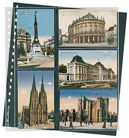 Feuilles transparentes à 5 poches pour cartes postales anciennes - La Poste