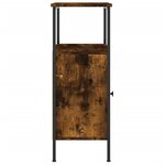 vidaXL Table de chevet chêne fumé 41x31x80 cm bois d'ingénierie