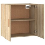 vidaXL Armoire murale Chêne sonoma 60x30x60 cm Bois d'ingénierie