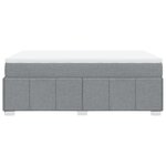 vidaXL Sommier à lattes de lit et matelas gris clair 120x190 cm tissu