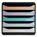 Module De Classement Big Box Plus 5 Tiroirs Aquarel - Couleurs Assorties - Exacompta