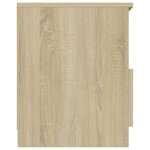 vidaXL Table de chevet chêne sonoma 40x40x50 cm bois d'ingénierie