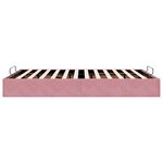 VidaXL Cadre de lit ottoman sans matelas rose 140x200 cm velours