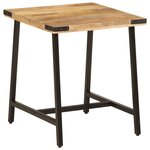 vidaXL Table d’appoint 45x45x50 cm bois massif de manguier et fer