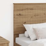 vidaXL Tête de lit Chêne artisanal 80 cm Bois d'ingénierie