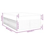 vidaXL Sommier à lattes de lit et matelas Gris foncé 140x190cm Velours
