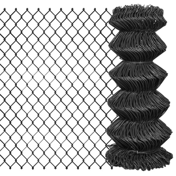 vidaXL Clôture à mailles Acier 25 x 0 8 m Gris