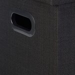 Tabouret banc banquette pouf de rangement pliable pliant 50 litres noir 13_0002776_2